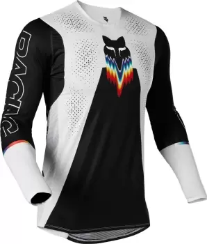Image of FOX Flexair Relm Motocross Jersey, black-white, Size 2XL, black-white, Size 2XL