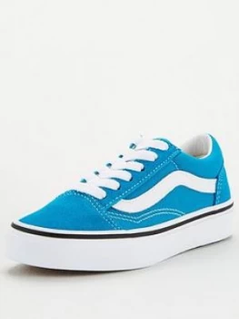 Image of Vans Childrens Old Skool - Blue White, Size 13