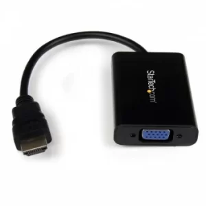 Image of StarTech HDMI To VGA Video Adapter Converter Audio For PC Laptop Ultrabook