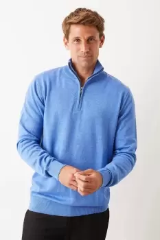 Image of Long Sleeve Zip Neck Jumper