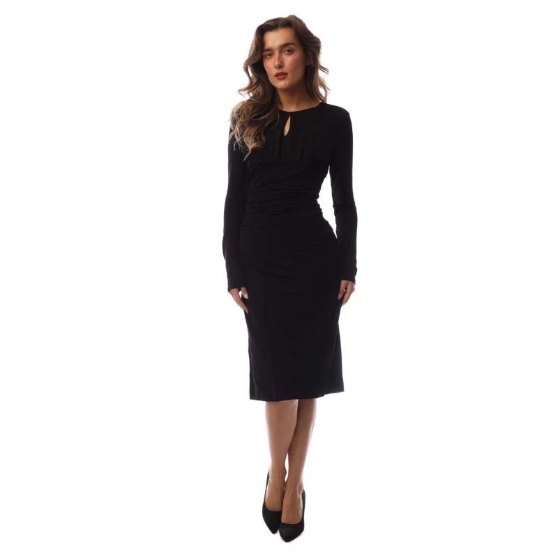 Image of Boss Womens Edeni Long Maxi Dress Black female 14 (XL)