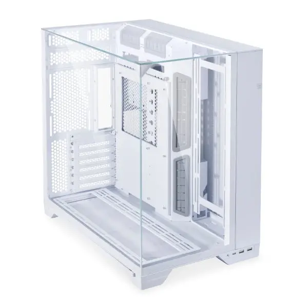 Image of Lian Li O11 Vision E-ATX Tempered Glass Mid Tower Case - White