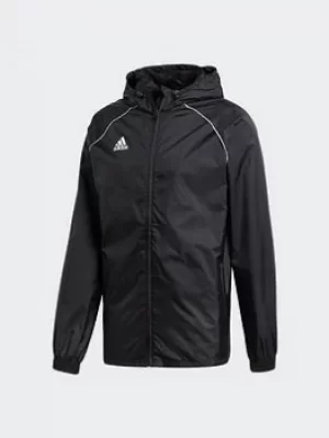 Image of adidas Core 18 Rain Jacket, Red/White, Size L, Men