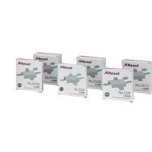 Image of Rexel No. 23 6mm Staples 1 x Box of 1000 Staples