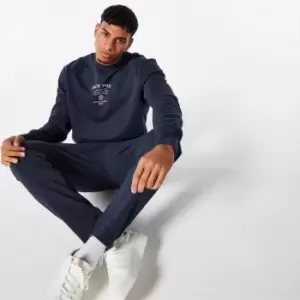 Image of Jack Wills Graphic Print Crew Sweatshirt - Blue