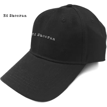 Image of Ed Sheeran - Type Logo Unisex Baseball Cap - Black