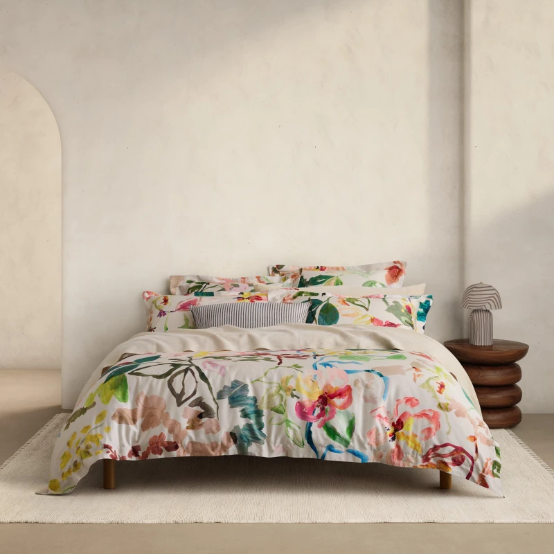 Image of Sheridan Willows Duvet Cover Set - Multi Multi Double