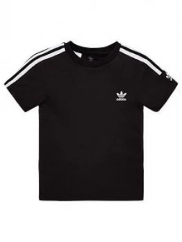 Image of Adidas Originals Childrens New Icon Short Sleeve T-Shirt - Black