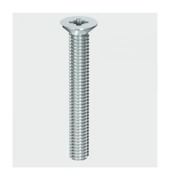Image of 4040CPM Machine Screw PZ2 CSK BZP M4 x 40mm Box of 100 - Timco