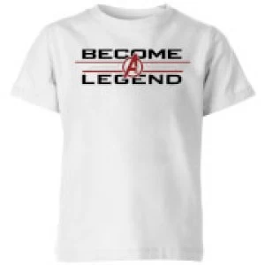 Image of Avengers Endgame Become A Legend Kids T-Shirt - White - 7-8 Years - White