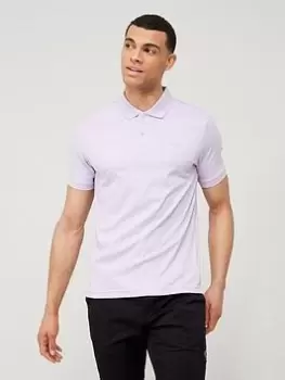 Image of Calvin Klein Smooth Cotton Slim Polo Shirt - Light Purple