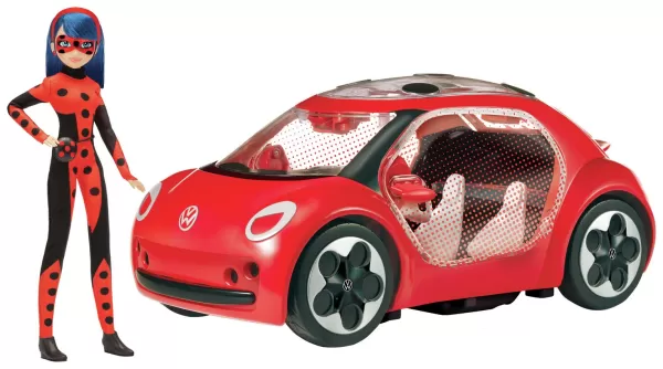 Image of Miraculous Ladybug Doll with Volkswagen E Beetle - 26cm