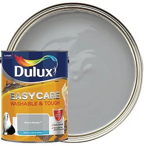 Image of Dulux Easycare Washable & Tough Warm Pewter Matt Emulsion Paint 5L