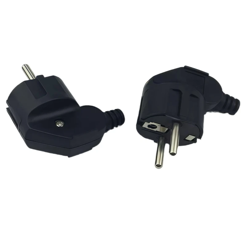 Image of Microconnect ngled schuko power plug.