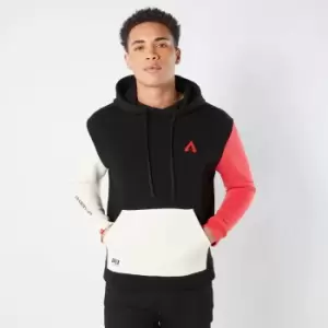 Image of Original Hero Unisex Apex Legend Colour Block Oversized Hoodie - Black - XXL