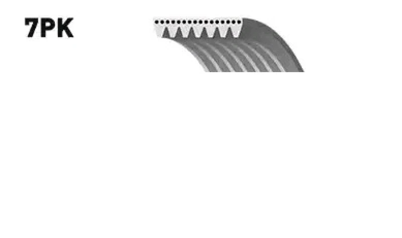 Image of GATES 7PK1095 V-ribbed belt 1095 7 G-Force C12 CVT Belt TOYOTA: HIACE 4 Kasten, HILUX 3 Pick-up, HILUX 6 Pick-up V-Ribbed Belts (305)