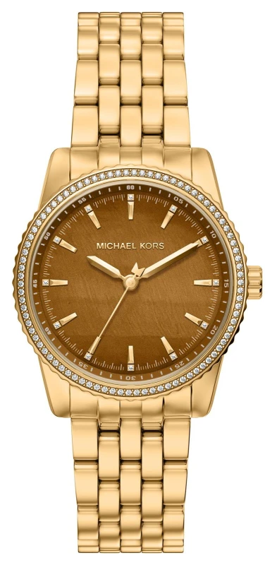 Image of Michael Kors MK7581 Bryant (35mm) Brown Dial / Gold PVD Watch