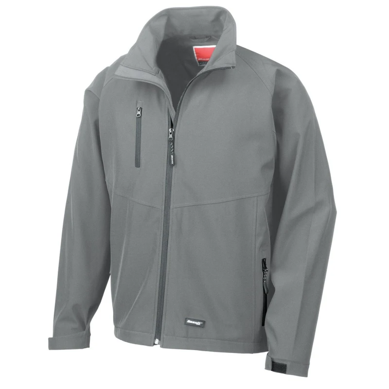 Image of Result Result Men Soft Shell Jacket in Silver Size: Small Silver S Male 5063527610263