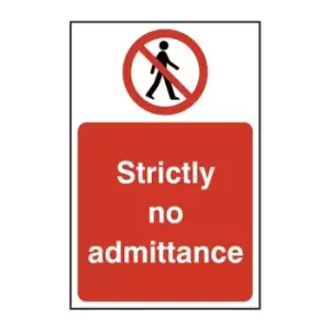 Image of Strictly No Admittance - Sav (400 x 600mm)
