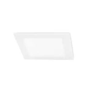Image of Easy Integrated LED Square Recessed Downlight Panel Matt White Cool White