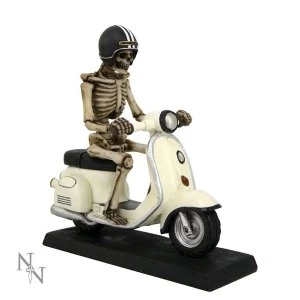 Image of Scooter Skeleton Figurine