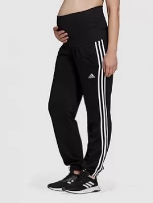 Image of adidas Essentials Maternity Pant, Black/White, Size L, Women