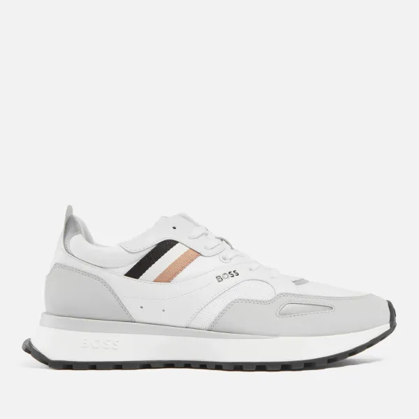 Image of BOSS Mens Jonah Runn Trainers - White - UK 10