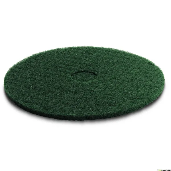 Image of Karcher Floor Scrubber Pad Medium Hard Green 330 mm Pack Qty: Pack of 5
