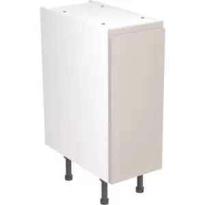 Image of Kitchen Kit Flatpack J-Pull Kitchen Cabinet Base Unit Super Gloss 300mm in Light Grey MFC