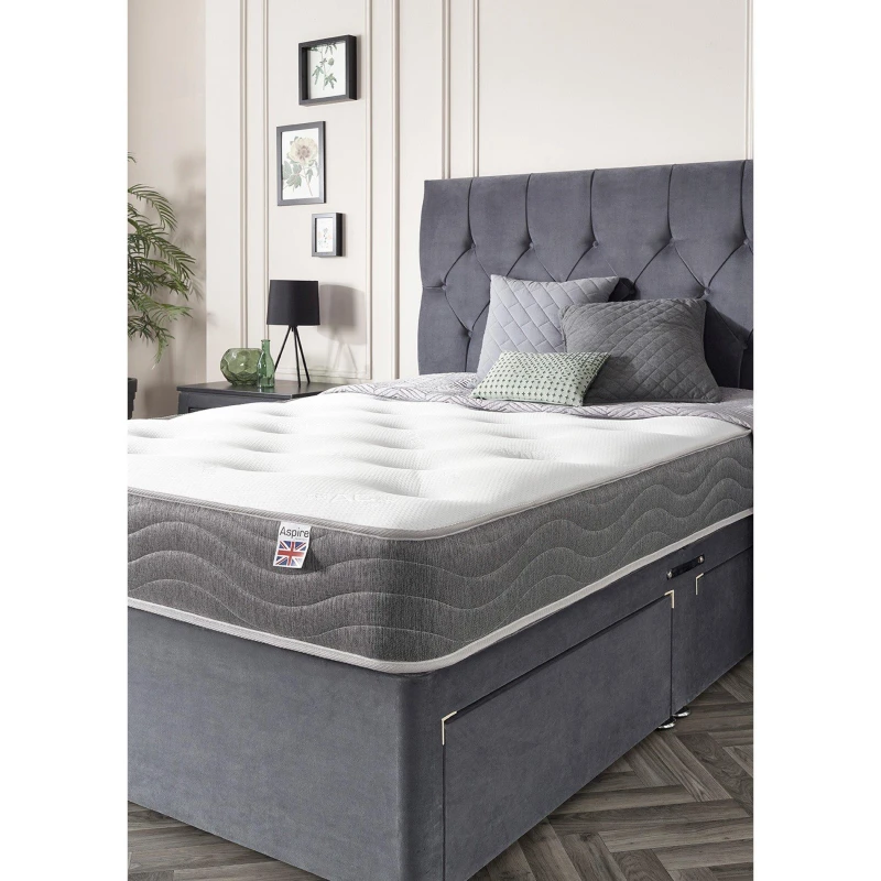 Image of Aspire Aspire Cool Tufted Ortho Mattress in White Size: Small Double White Small Double Unisex 5057632155191