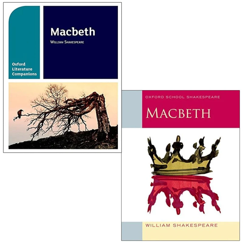 Image of Oxford School William Shakespeare Macbeth & Macbeth Oxford Literature Companions 2 Books Collection Set William Shakespeare Books