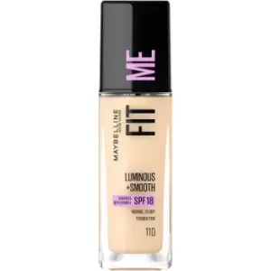 Image of Maybelline Fit Me Luminous & Smooth Foundation 110 Porcelain 30ml