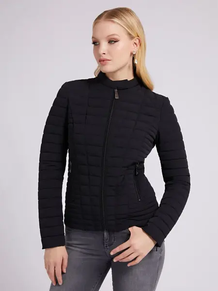 Image of Guess Quilted Padded Jacket 14626059 Black