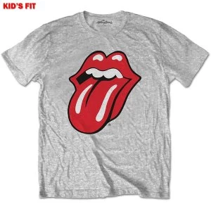 Image of The Rolling Stones - Classic Tongue Kids 5 - 6 Years T-Shirt - Grey