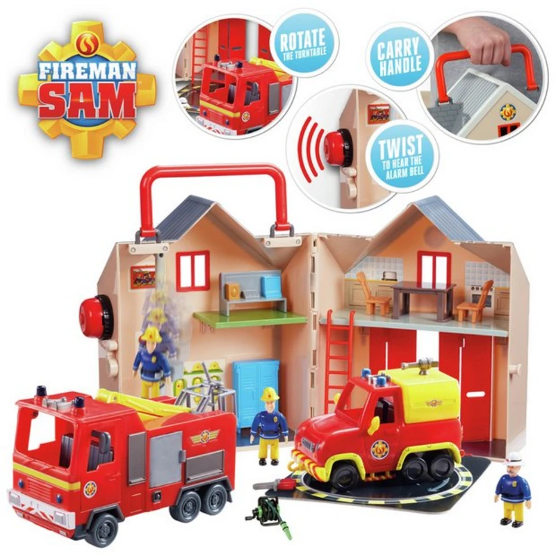 Image of Fireman Sam Fireman Sam Deluxe Fire Station Playset