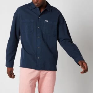 Image of Tommy Jeans Mens Lightweight Twill Overshirt - Twilight Navy - M