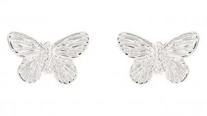 Image of Olivia Burton 3D Butterfly Silver Stud Earrings Jewellery