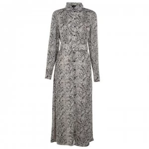 Image of Bardot Snake Shirt Dress - Nude Snake