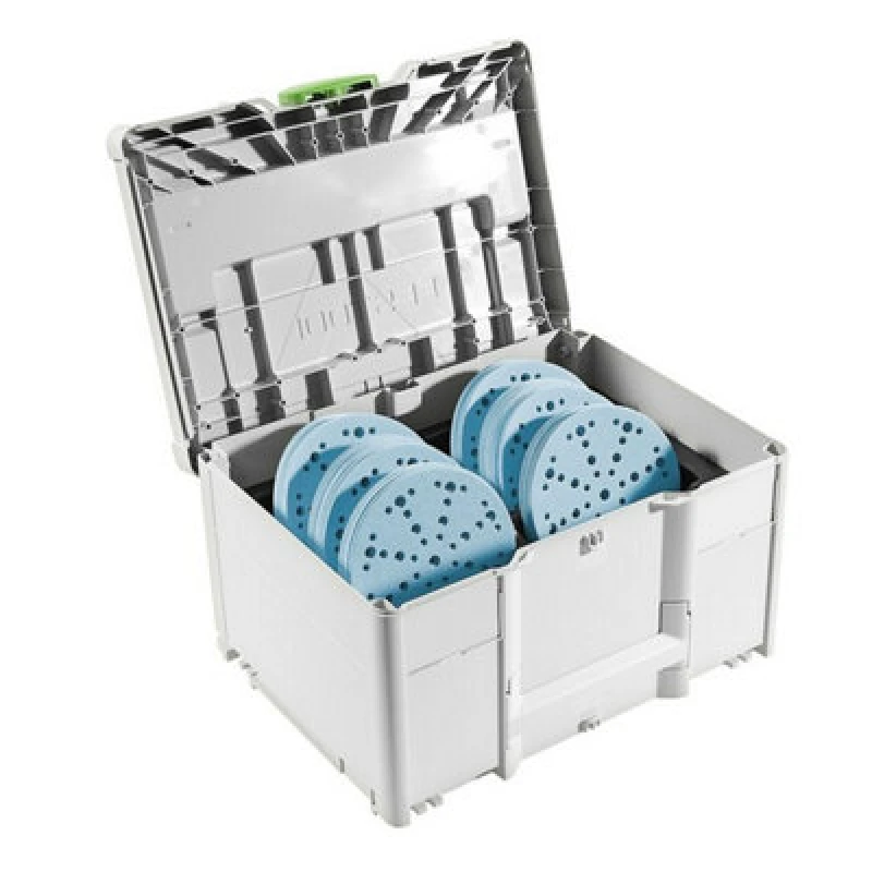Image of Festool 578192 Sanding Abrasive Systainer With X120 Granat 150mm Sanding Sheets