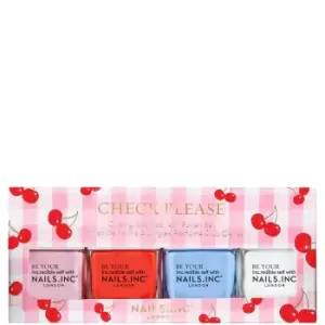 Image of nails inc. Check Please Nail Polish Set
