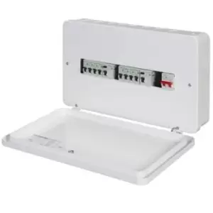 Image of Schneider Easy9 100A RCD Metal Clad Single Phase Consumer Unit With 8 x MCB's - EZ9ES2R5R5CMRE