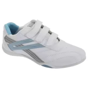 Image of Dek Womens/Ladies Raven 3 Touch Fastening Trainers (5 UK) (White/Light Blue)