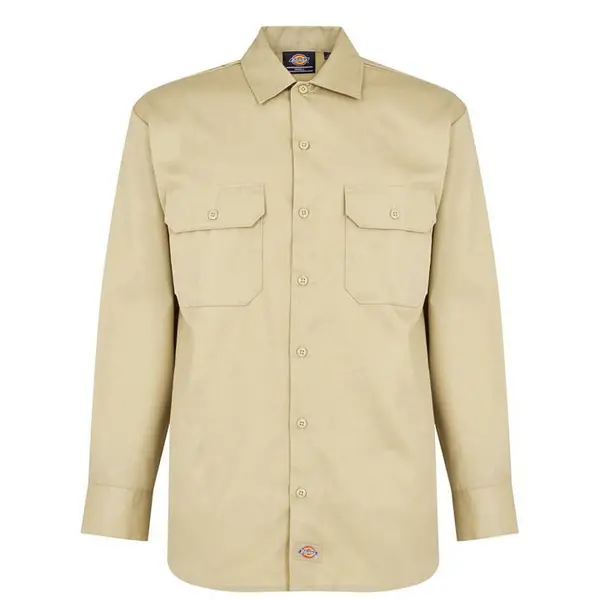 Image of Dickies Khaki Short Sleeve Work Shirt