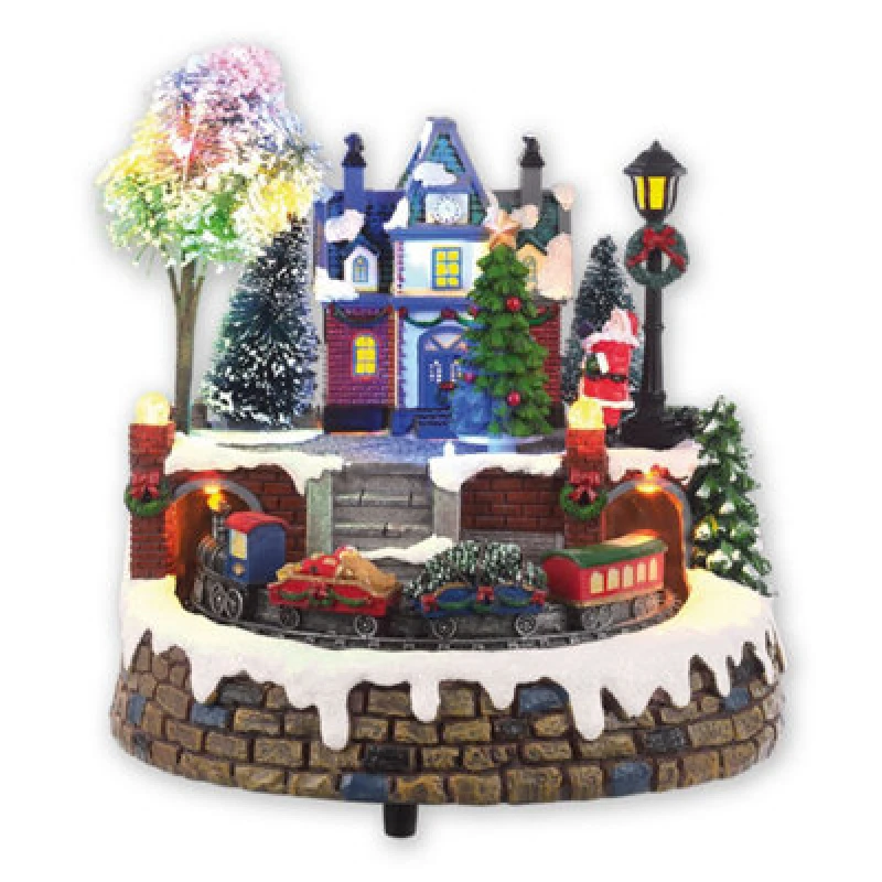 Image of Christmas Workshop Musical LED Christmas Village Decoration 70840