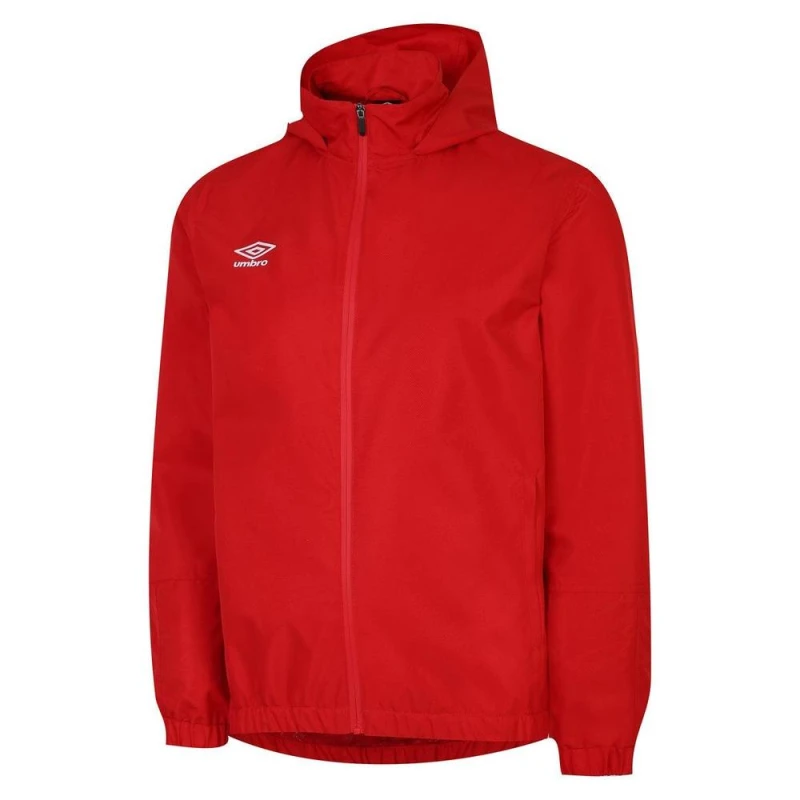 Image of Umbro Total Training Waterproof Jacket in Red Size: 11-12 Years Red Unisex 11-12 Years