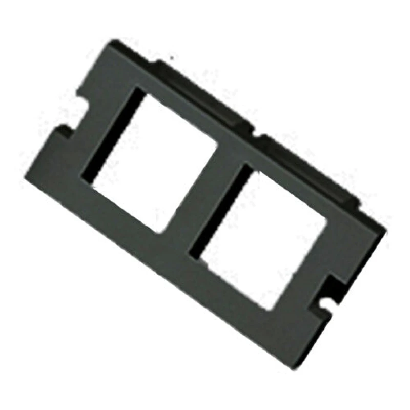 Image of Cablenet Cablenet 2 Port Keystone Housing (25mm x 50mm) Black HCIFP-47BK