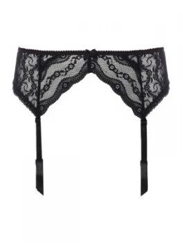 Image of b.temptd Lace kiss suspender belt Black