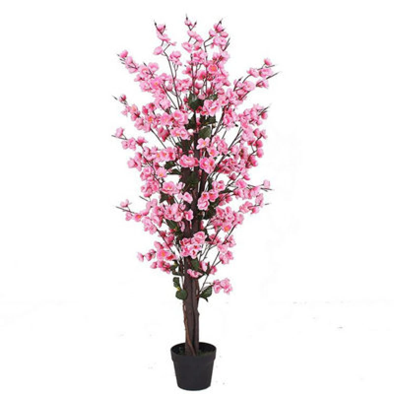 Image of Leaf 120cm Artificial Pink Blossom Tree Pink