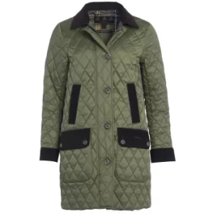 Image of Barbour Womens Constable Quilted Jacket Olive/Classic 10