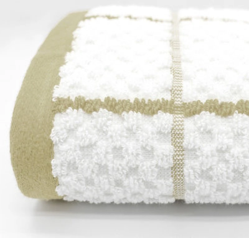 Image of Kitchen Trends Checkered 100% Cotton Pack of 3 Tea Towels, Easy Care in Beige Size: 3 Pack Beige Unisex 3 Pack